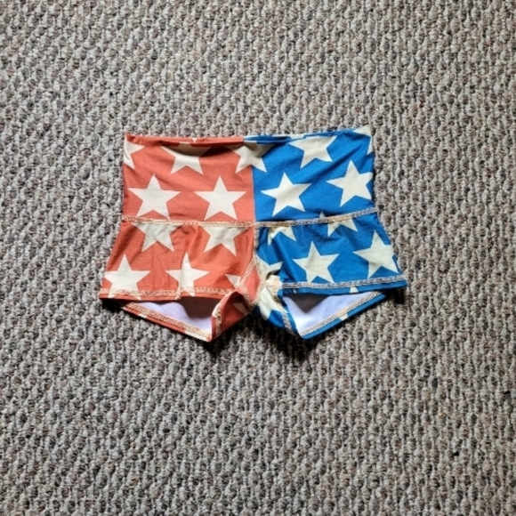 teeki Pants - Teeki red white blue star shorts